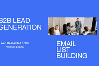 b2b lead generation web research and targeted email list building