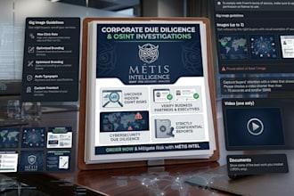 conduct executive due diligence and corporate background checks