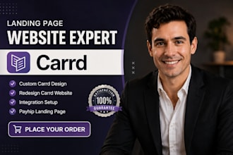 build carrd landing page for hvac training, courses and video business