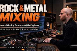 professionally mix your rock or metal song