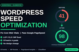 do elementor wordpress speed optimization and fix core web vitals
