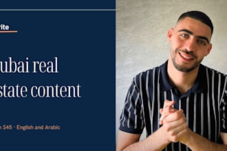 write dubai and mena real estate content