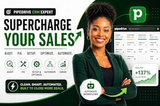 audit, fix, setup, optimize and automate your pipedrive CRM