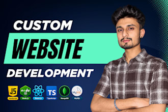 do website development as full stack developer, front end developer