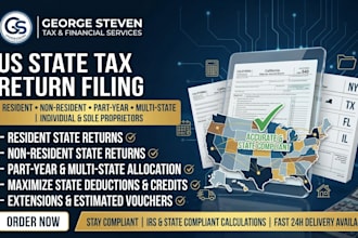 prepare state tax return us resident non resident individual state tax filing