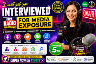 get you interviewed on radio and podcast for media exposure