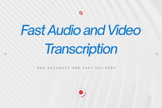 do high quality english transcription for audio and video