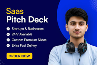 design a saas pitch deck for your startup or business