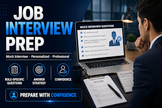 provide job interview preparation and personalized mock interview