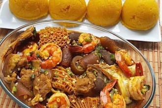 cook amala and ewedu for you and your family to eat