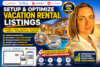 setup and optimize airbnb vrbo lodgify pricelabs guesty booking com expedia list