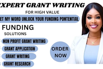 write winning grant proposals, conduct grant research