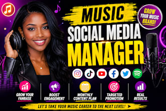 manage social media for music artists and grow engagement fast