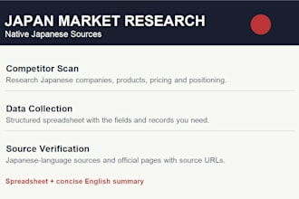 research the japanese market using native japanese sources