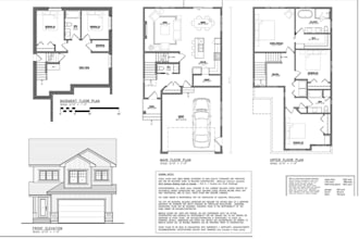 redraw propose residential plan for UK council approval,bim 2d 3d model in revit