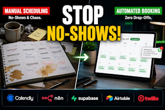 build n8n appointment booking automation and reminders