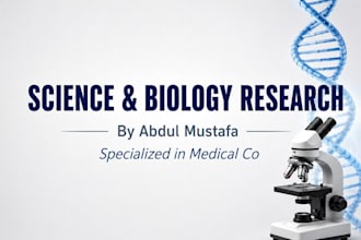 write well researched biology and science articles
