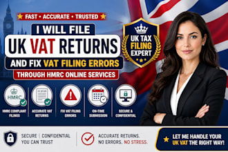 file UK vat returns and fix vat filing errors through hmrc online services