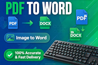 do fast and accurate  english typing  and image to word