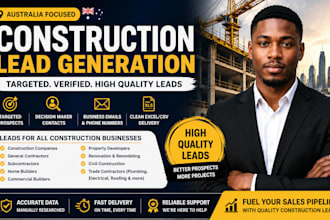 generate targeted australian construction leads and contractor leads