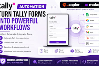 tally forms automation workflow asana drip zapier make airtable crm integration
