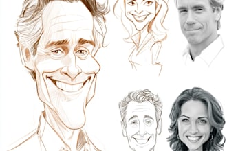 draw caricatures from photos