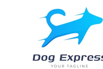 do pet store custom dog cat animal logo design