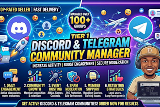 manage and moderate your telegram and discord community