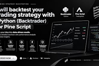 backtest your trading strategy with python or pine script