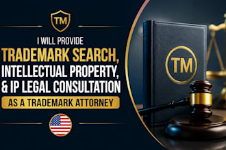 provide trademark search, intellectual property,and ip legal consultation