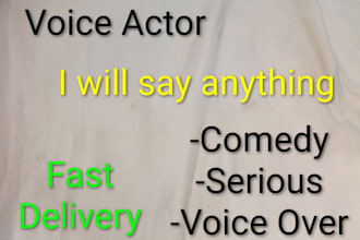 record funny character voices