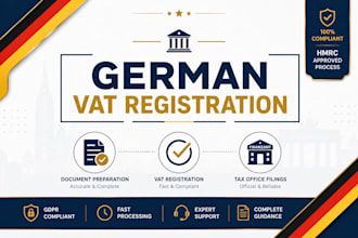 register german vat for amazon, ebay, etsy fba sellers