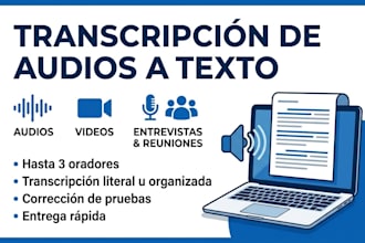 transcripción de audios a texto