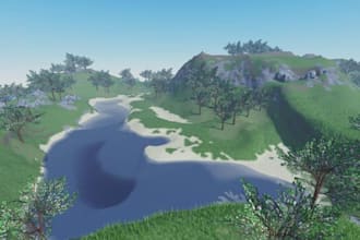 create custom roblox game map, city map, roblox environment, game map, 3d world
