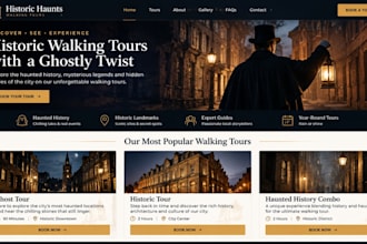 design squarespace walking tour website ghost tour historic tour operator