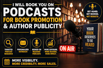 book you on podcasts for book promotion and author publicity