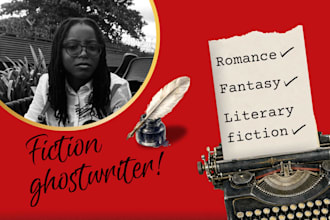 ghostwrite your fantasy, romance and literary fiction
