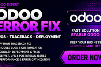 fix odoo errors python traceback bugs deploy and optimize odoo sh on cloud vps