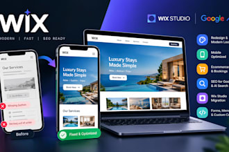 wix website redesign design wix api integration wix ecommerce wix booking studio