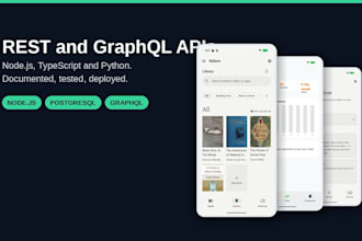 do backend development, rest api, graphql in node js and python