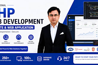 develop a custom PHP website or web application with mysql