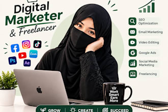 be your digital marketer and content creator