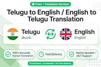 translate telugu to english and english to telugu accurately