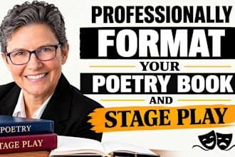 professionally format your poetry book and stage play