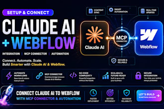set up connect claude webflow claude ai integration mcp connector automation