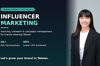 source taiwan influencers for your brand or product