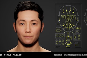 create a photorealistic 3d human character in unreal engine