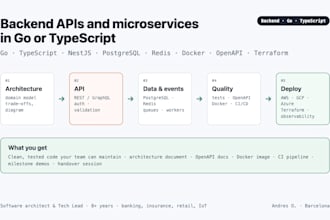 build your backend api and microservices in golang or nestjs