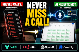 build an ai voice receptionist and booking agent using vapi and n8n
