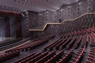 renovate 3d museum, exhibition design,wall mural,gallery,theatres,cinemas render